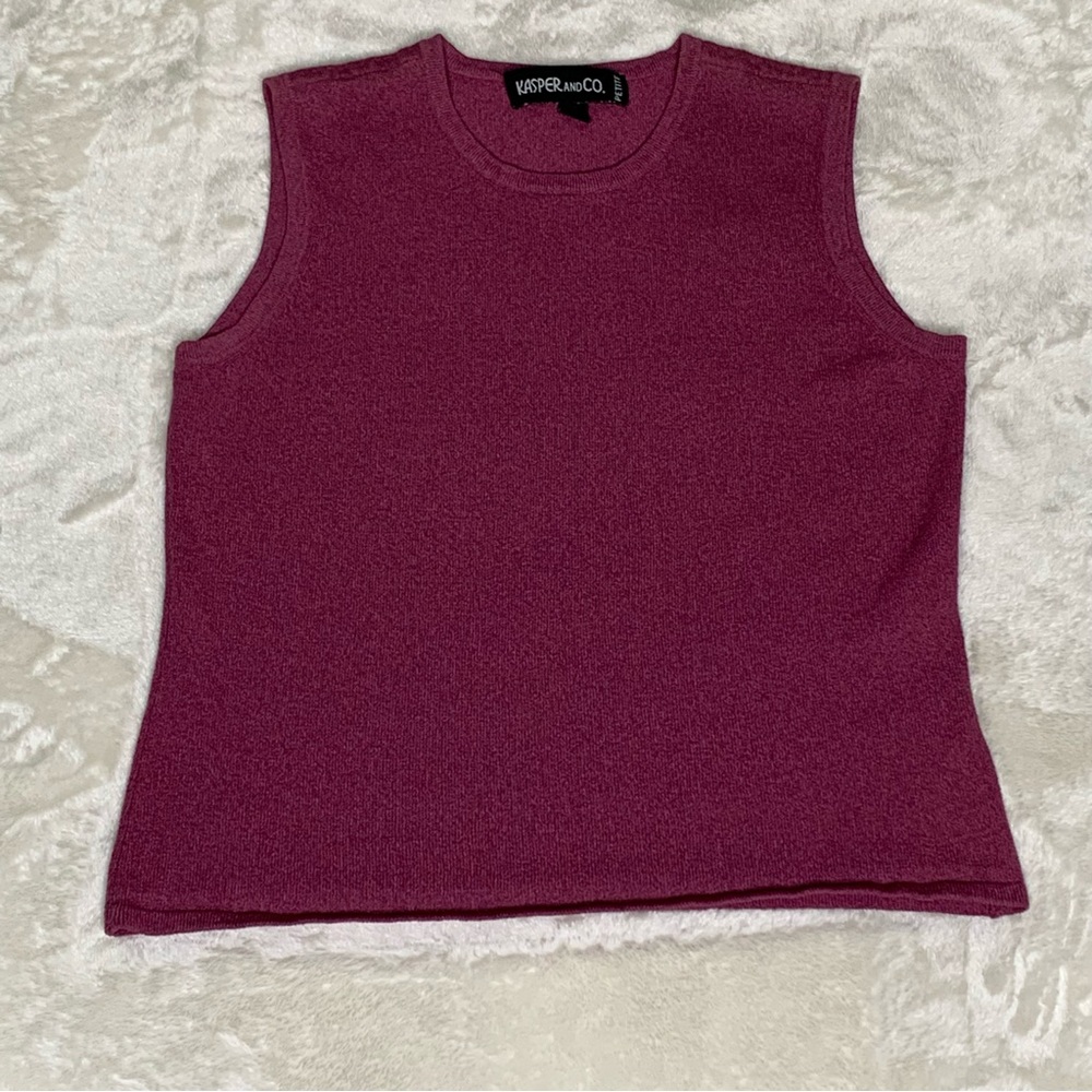 Petite Purple Kasper Shell top